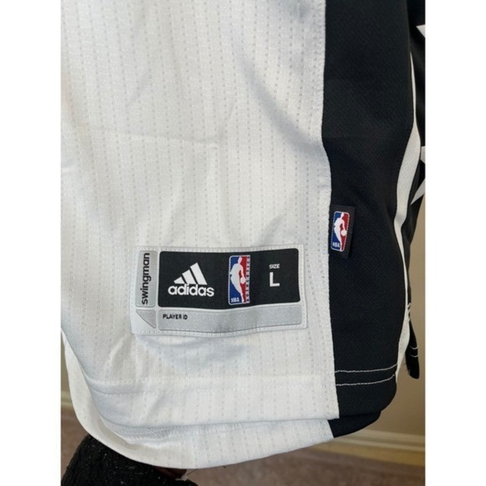 Adidas‎ Brooklyn Nets NBA Pride Swingman Jersey White Mens Large - Picture 9 of 16